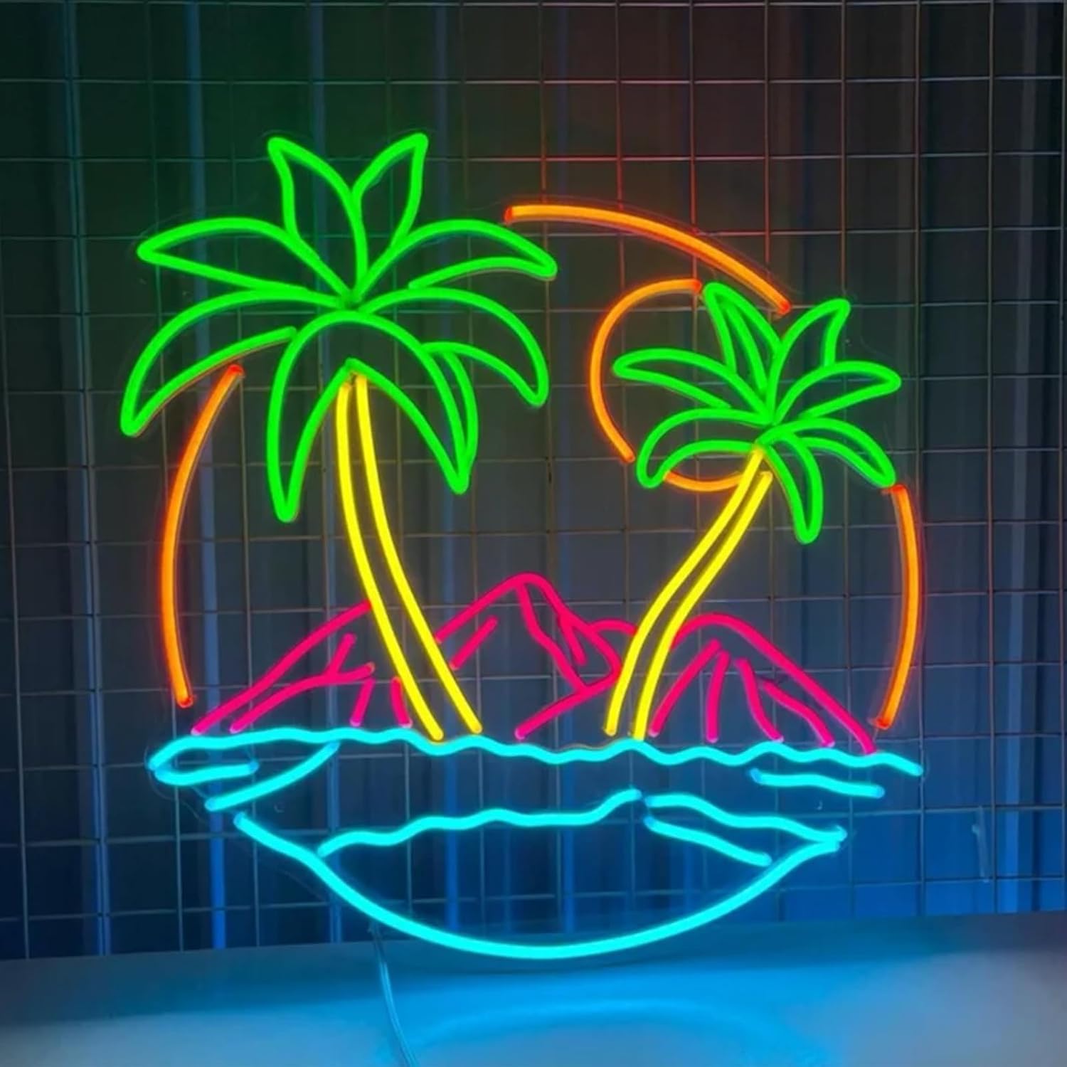 Lighting Decor Rentals - Tropical Palm Tree LED Neon Sign
