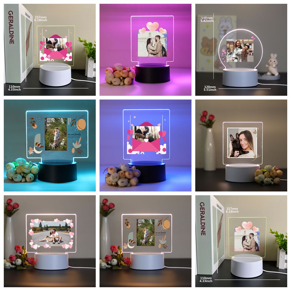 Lighting Decor Photos - 1 pc Personalize Custom Photo Picture