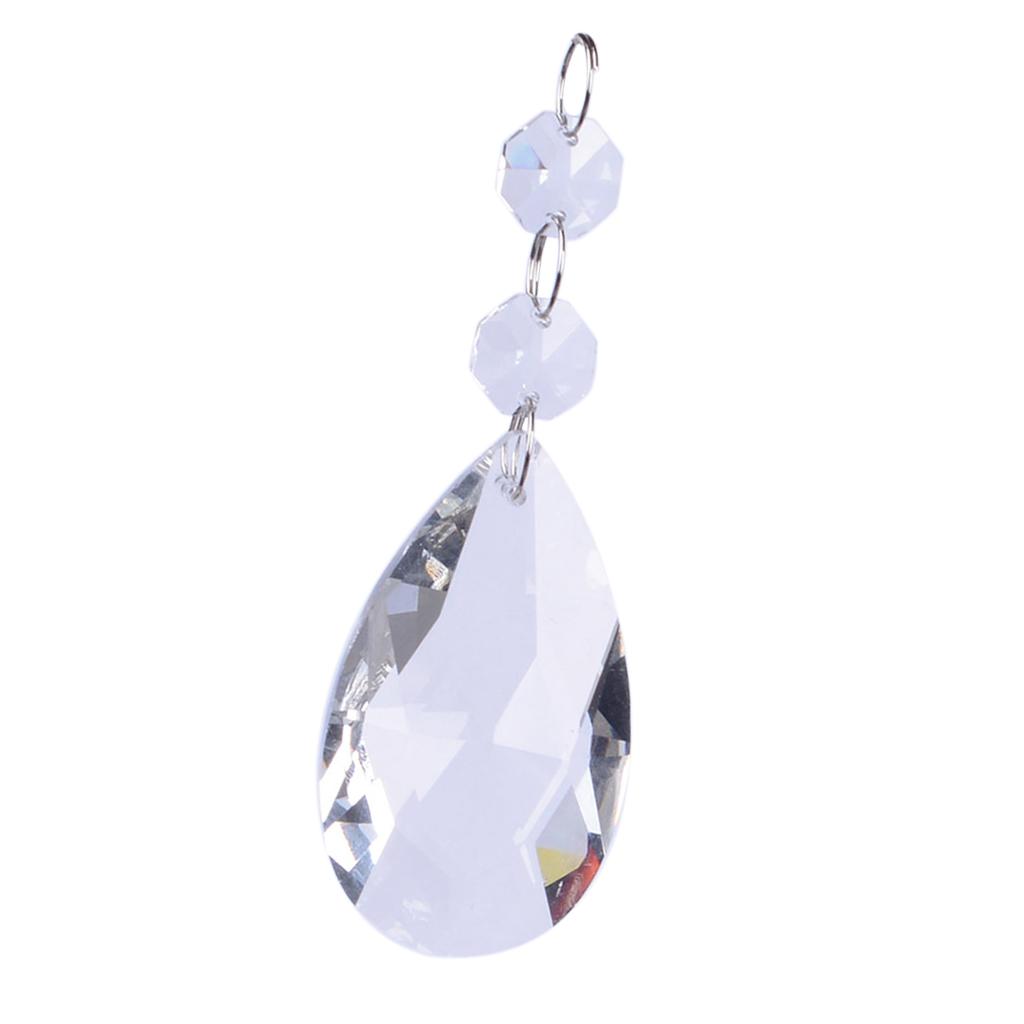 Pendant Lighting Christmas Decor - Chandeliers Hanging Crystals Glass Teardrop Pendant