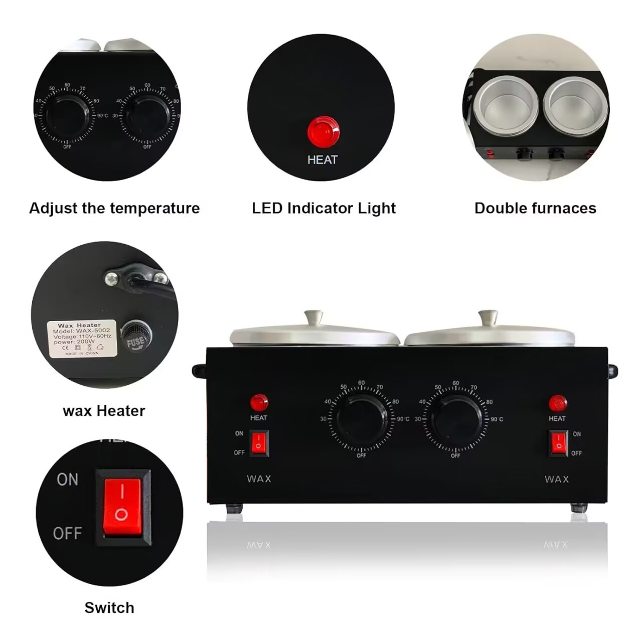 Dual Wax Pots Professional Ele - đánh giá và giá Wax Melter Electric