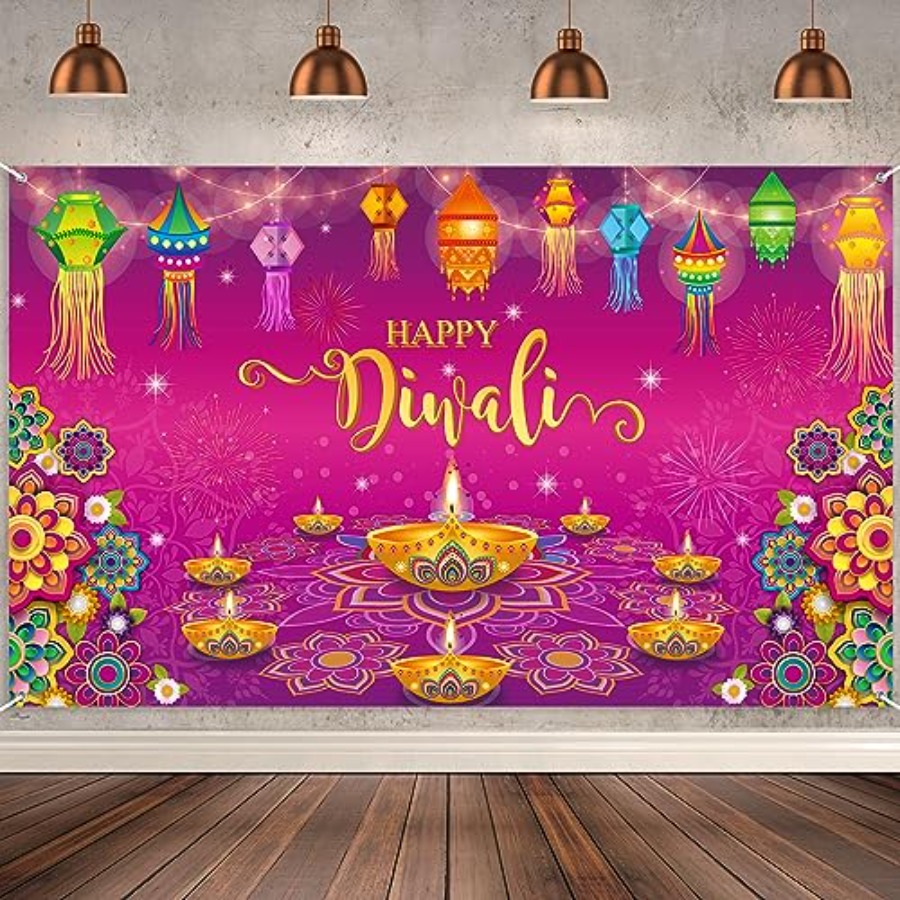 Happy Diwali Backdrop Banner D - đánh giá và giá Lighting Decoration For Diwali