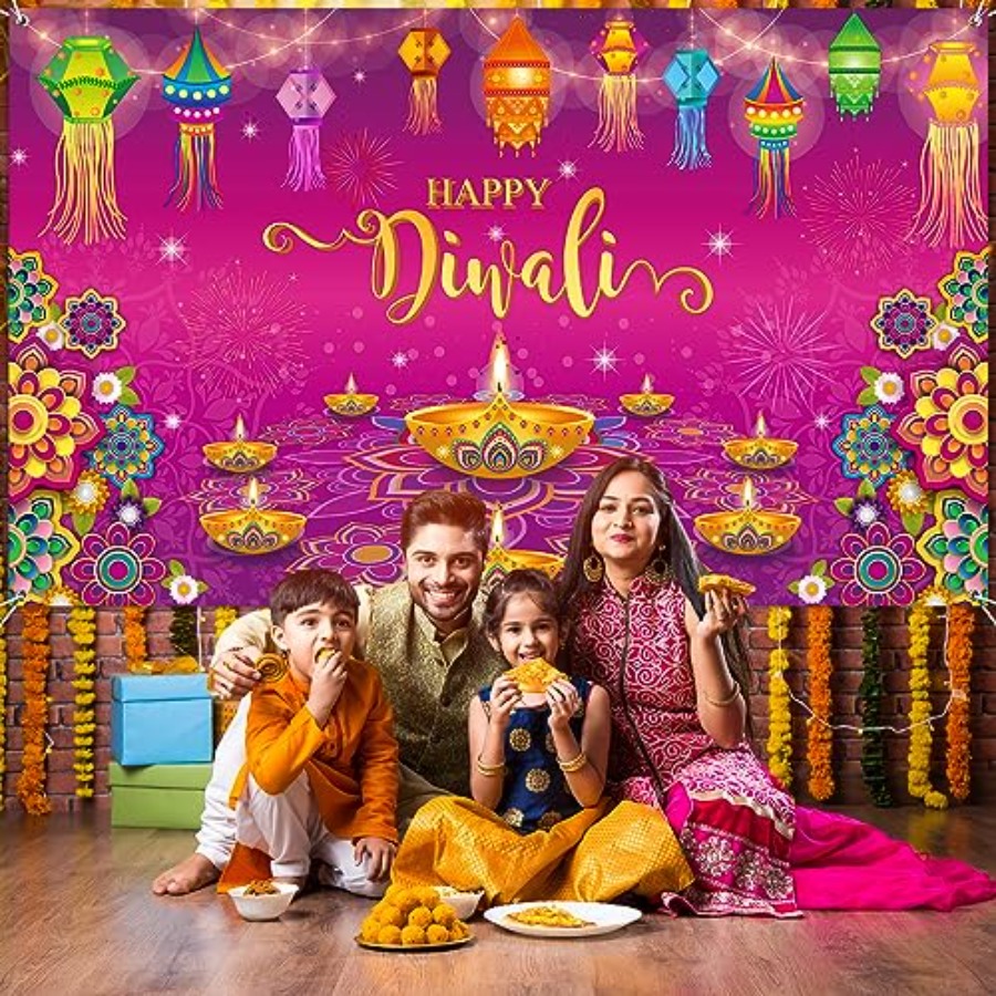 Happy Diwali Backdrop Banner D - đánh giá và giá Lighting Decoration For Diwali