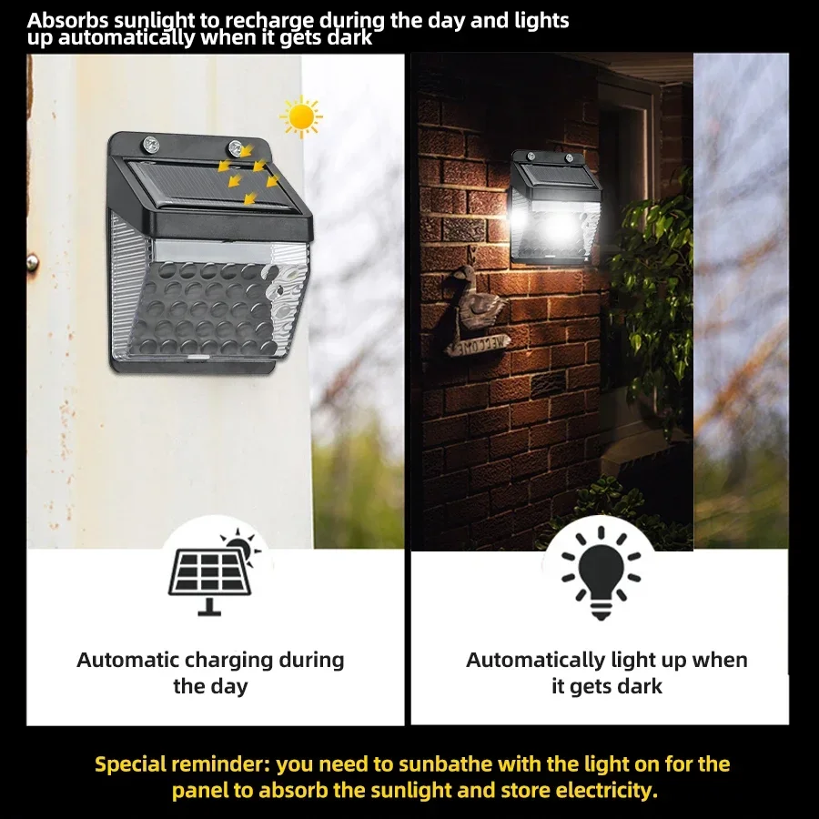 LED Solar Light PIR Motion Sen - đánh giá và giá Led Lighting Wall Decor