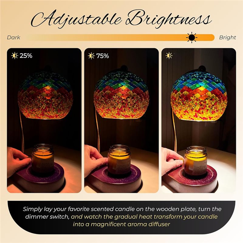 A93Z Stained Glass Electric Ca - đánh giá và giá Wax Melter Electric