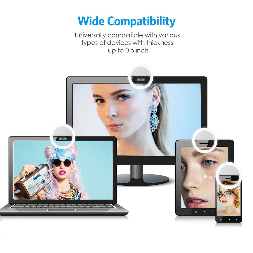 USB Rechargeable LED Selfie Ri - đánh giá và giá Lighting Gallery