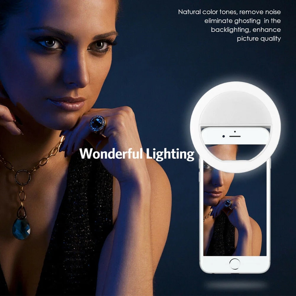 USB Rechargeable LED Selfie Ri - đánh giá và giá Lighting Gallery
