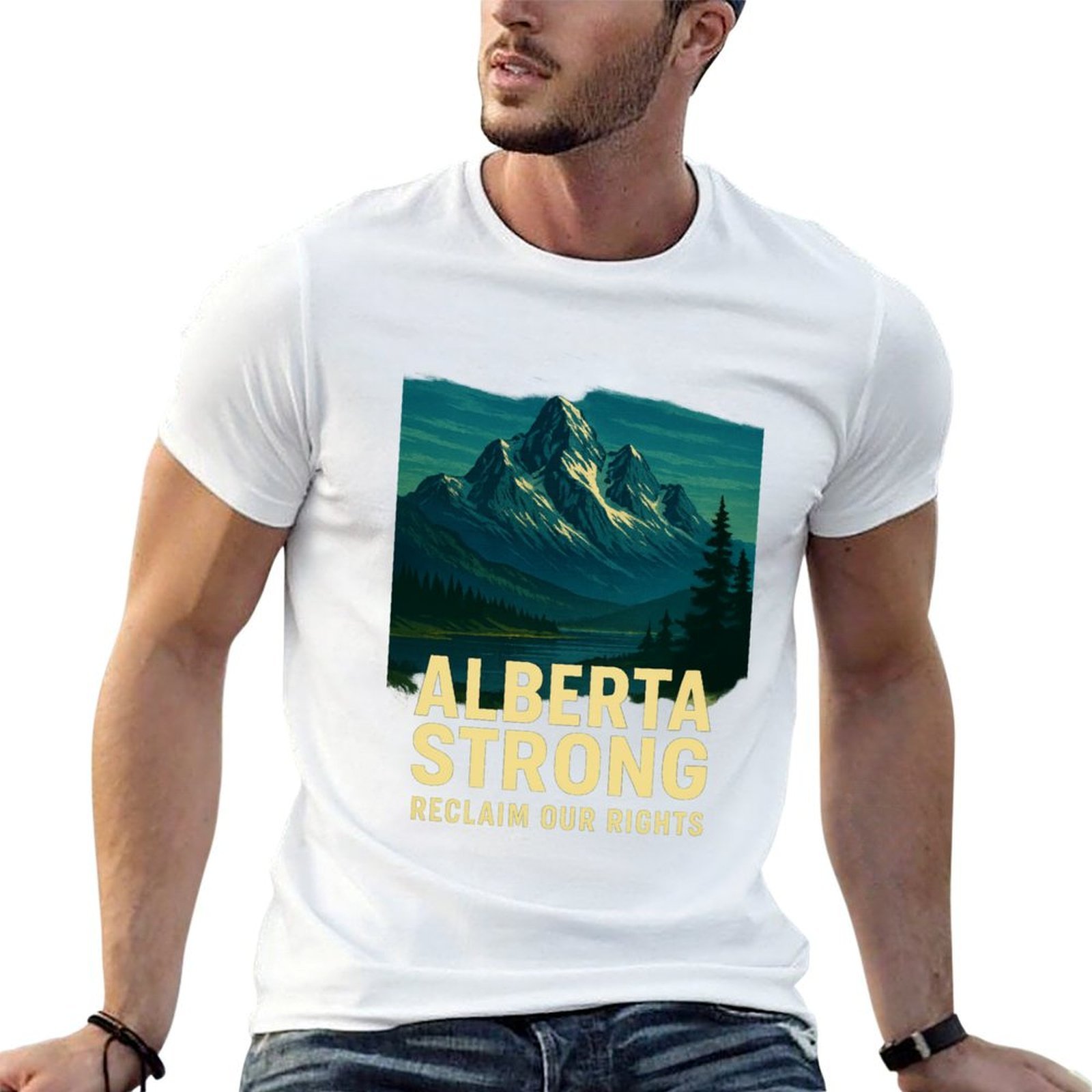 Alberta Strong T-Shirt Casual  - đánh giá và giá Alberta Lighting & Decor Edmonton Ab