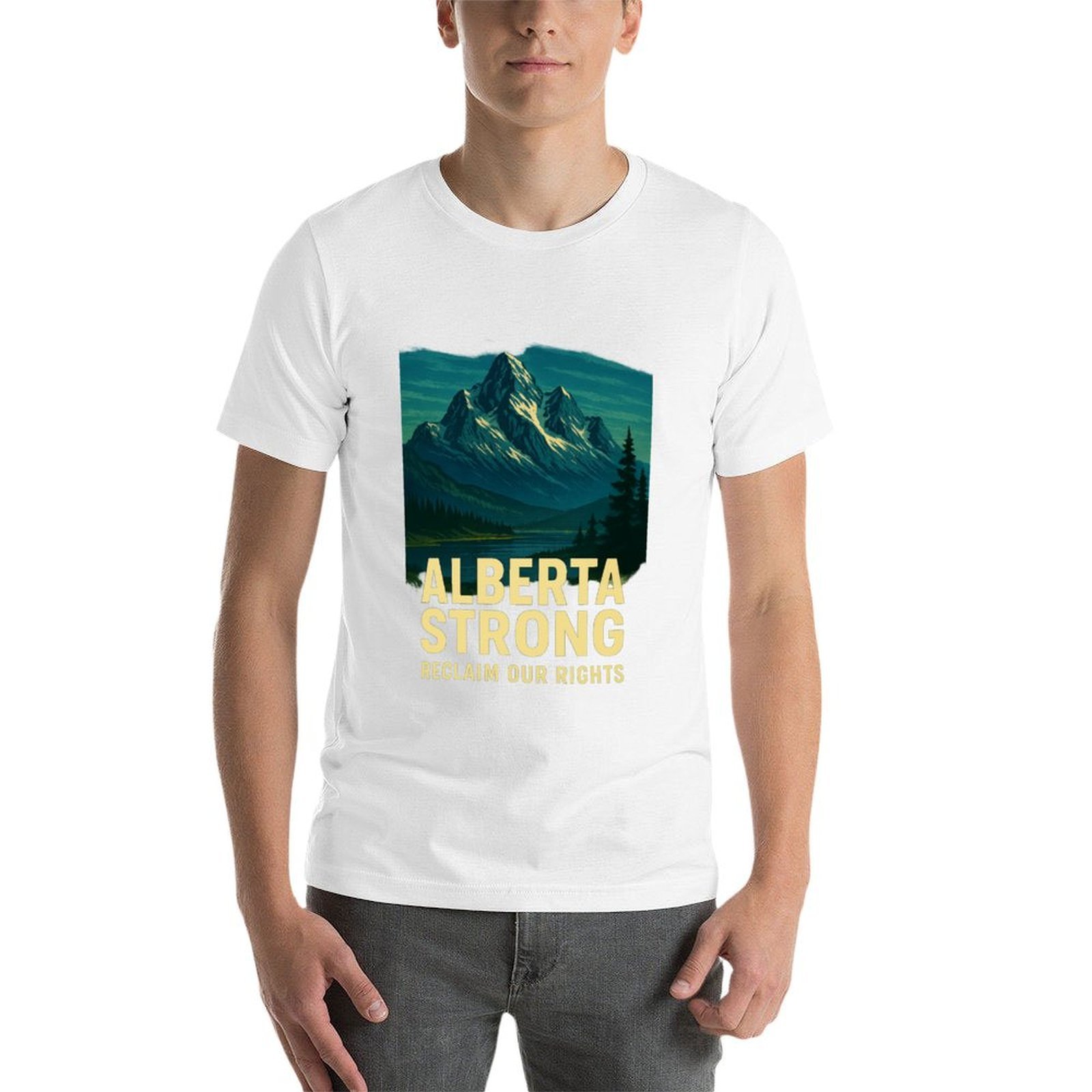 Alberta Strong T-Shirt Casual  - đánh giá và giá Alberta Lighting & Decor Edmonton Ab