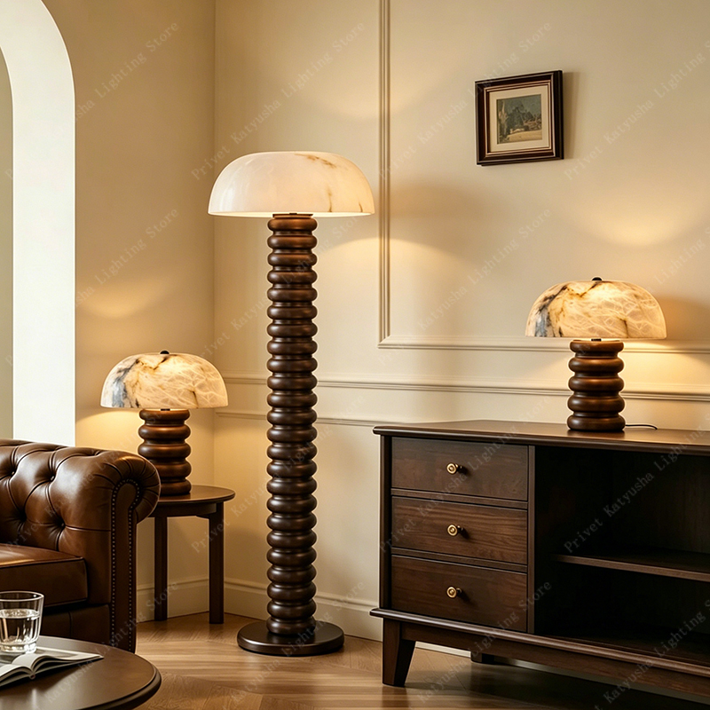 Retro Alabaster Mushroom Table - đánh giá và giá Mushroom Table Lamp