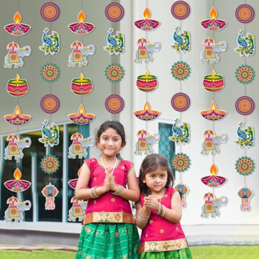 8 Pcs Happy Diwali Hanging Dec - đánh giá và giá Lighting Decoration For Diwali
