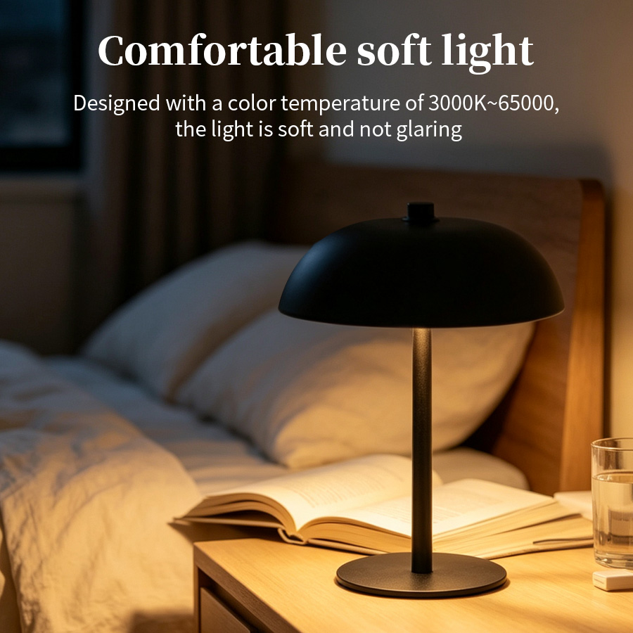 Cordless Mushroom Desk Lamp 3  - đánh giá và giá Mushroom Table Lamp