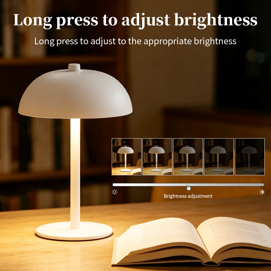 Cordless Mushroom Desk Lamp 3  - đánh giá và giá Mushroom Table Lamp
