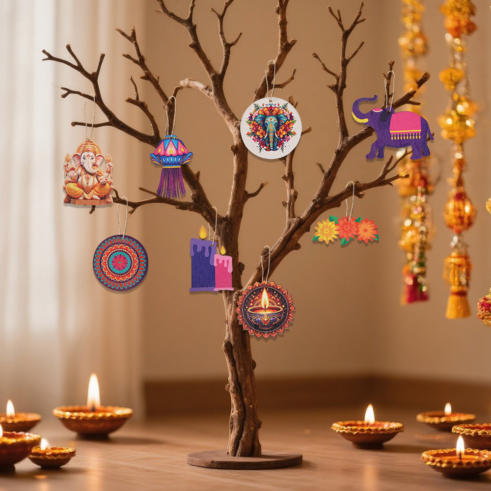 Diwali Themed Decor - Wooden C - đánh giá và giá Lighting Decoration For Diwali