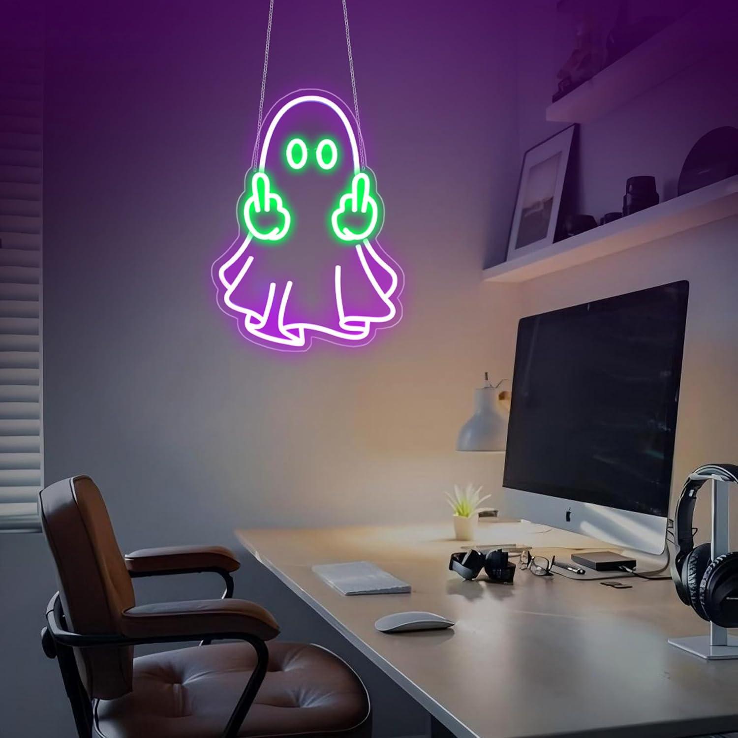 Ghost Neon Sign USB Powered LE - đánh giá và giá Led Lighting Wall Decor