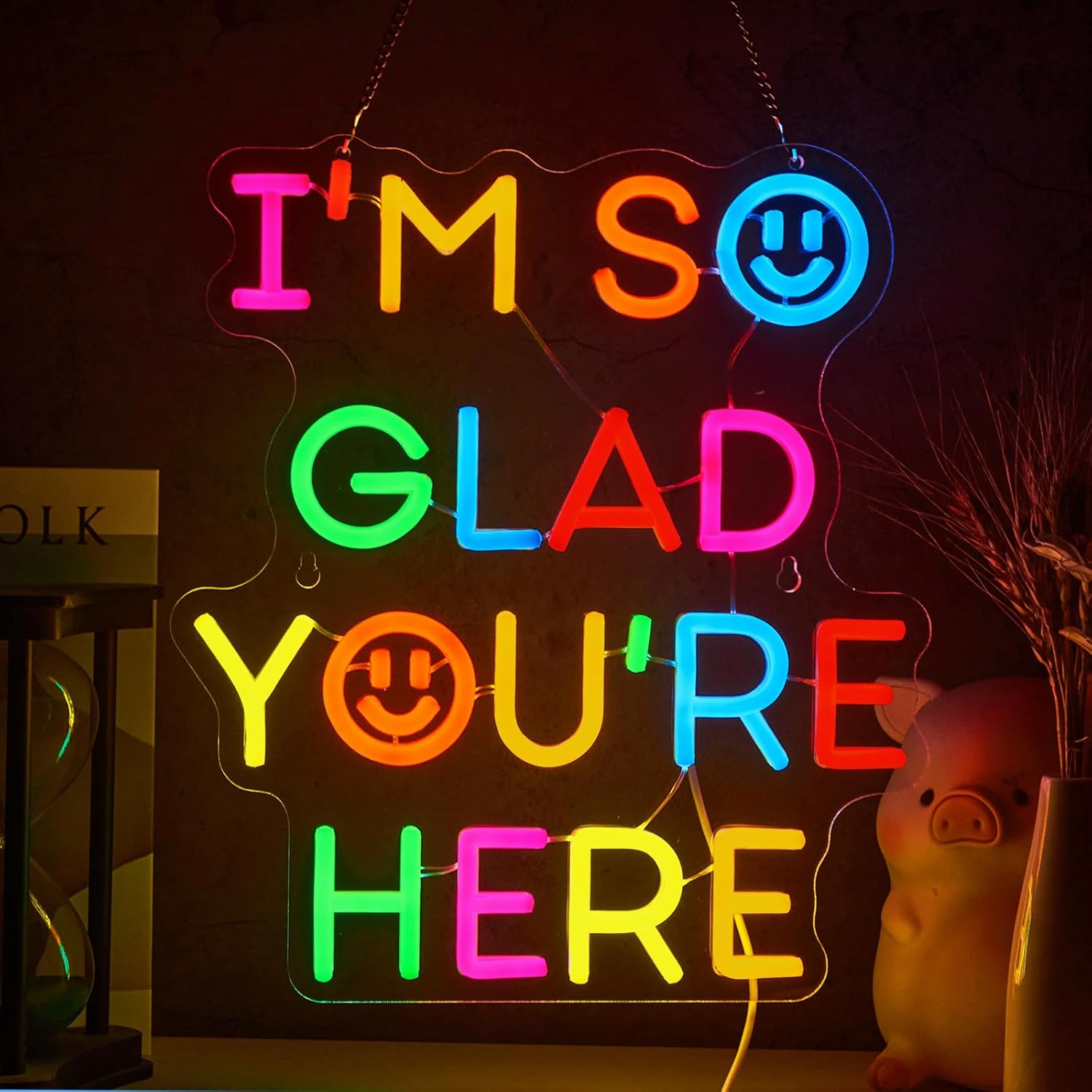  I'm So Glad You‘re Here Neon - đánh giá và giá Led Lighting Wall Decor