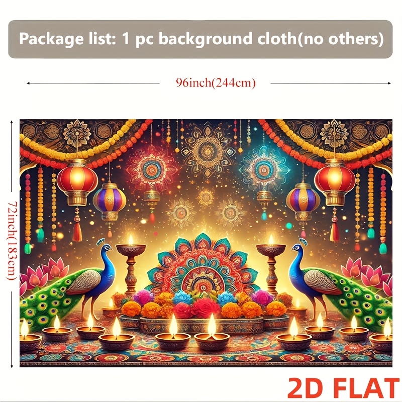 Diwali Peacock Lantern Tapestr - đánh giá và giá Lighting Decoration For Diwali