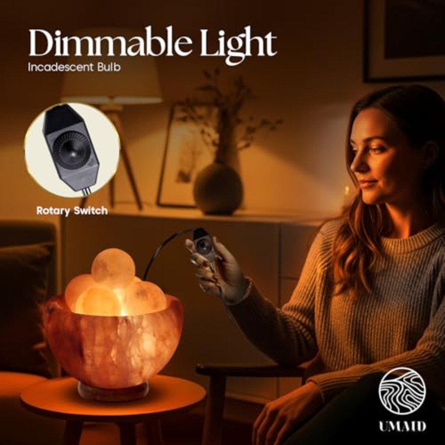 Himalayan Salt Lamp with 6 Him - đánh giá và giá Himalayan Salt Lamp