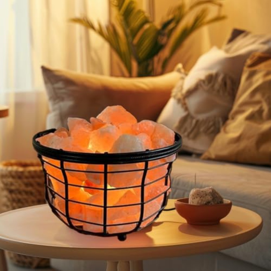 NB Himalayan Pink Salt Metal L - đánh giá và giá Himalayan Salt Lamp