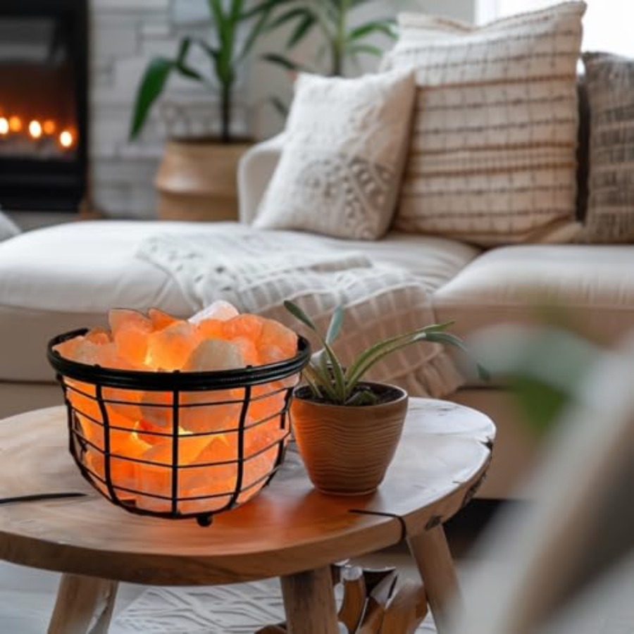 NB Himalayan Pink Salt Metal L - đánh giá và giá Himalayan Salt Lamp