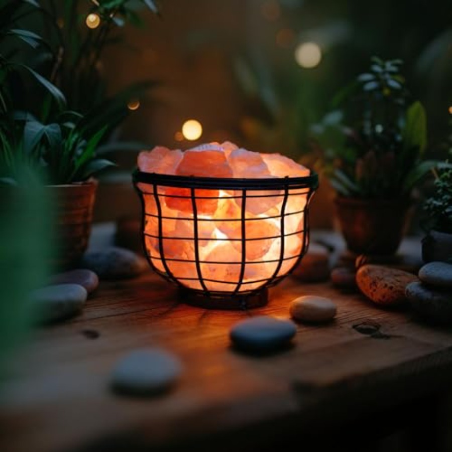 NB Himalayan Pink Salt Metal L - đánh giá và giá Himalayan Salt Lamp