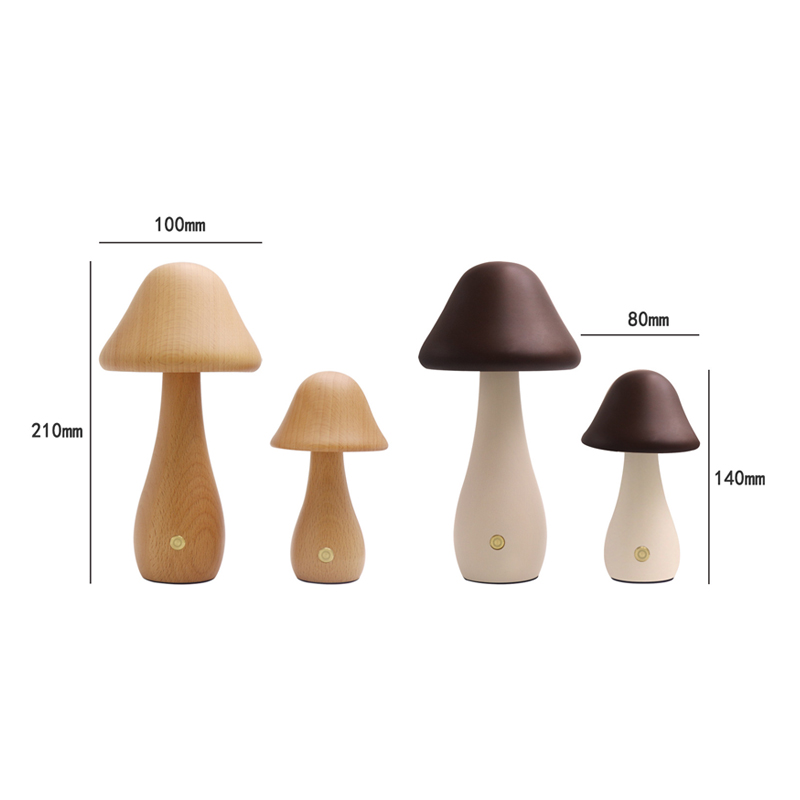 Mushroom Table Lamp Wooden Des - đánh giá và giá Mushroom Table Lamp
