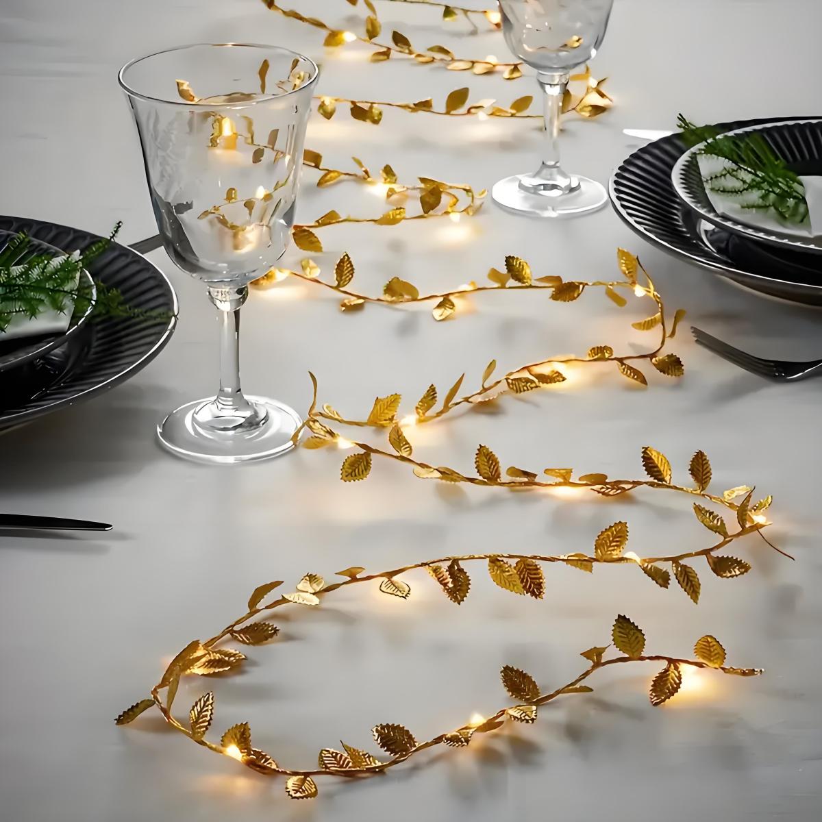 Led Romantic Golden Leaf Fairy - đánh giá và giá Lighting Decoration For Diwali