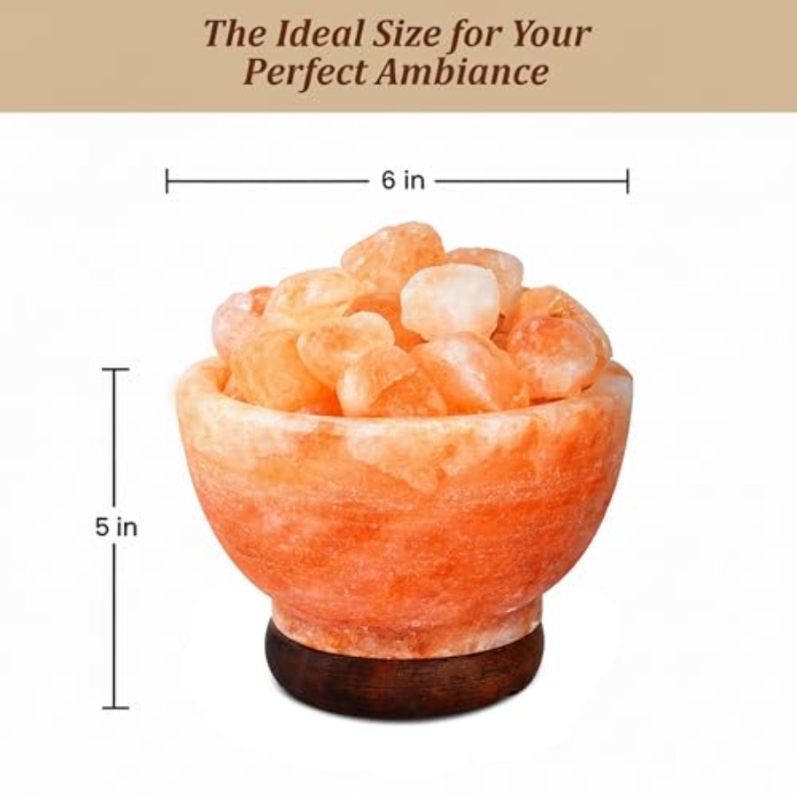 Himalayan Pink Salt Lamp Bowl  - đánh giá và giá Himalayan Salt Lamp