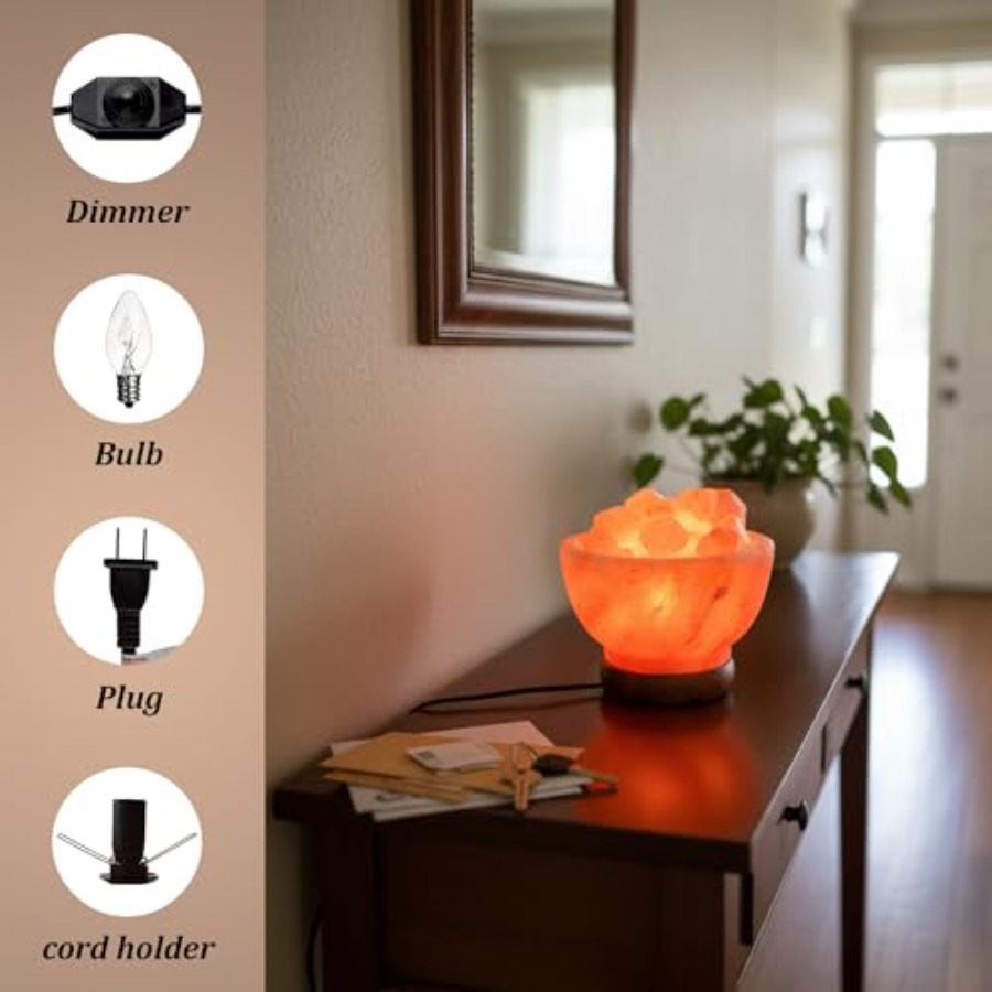 Himalayan Pink Salt Lamp Bowl  - đánh giá và giá Himalayan Salt Lamp