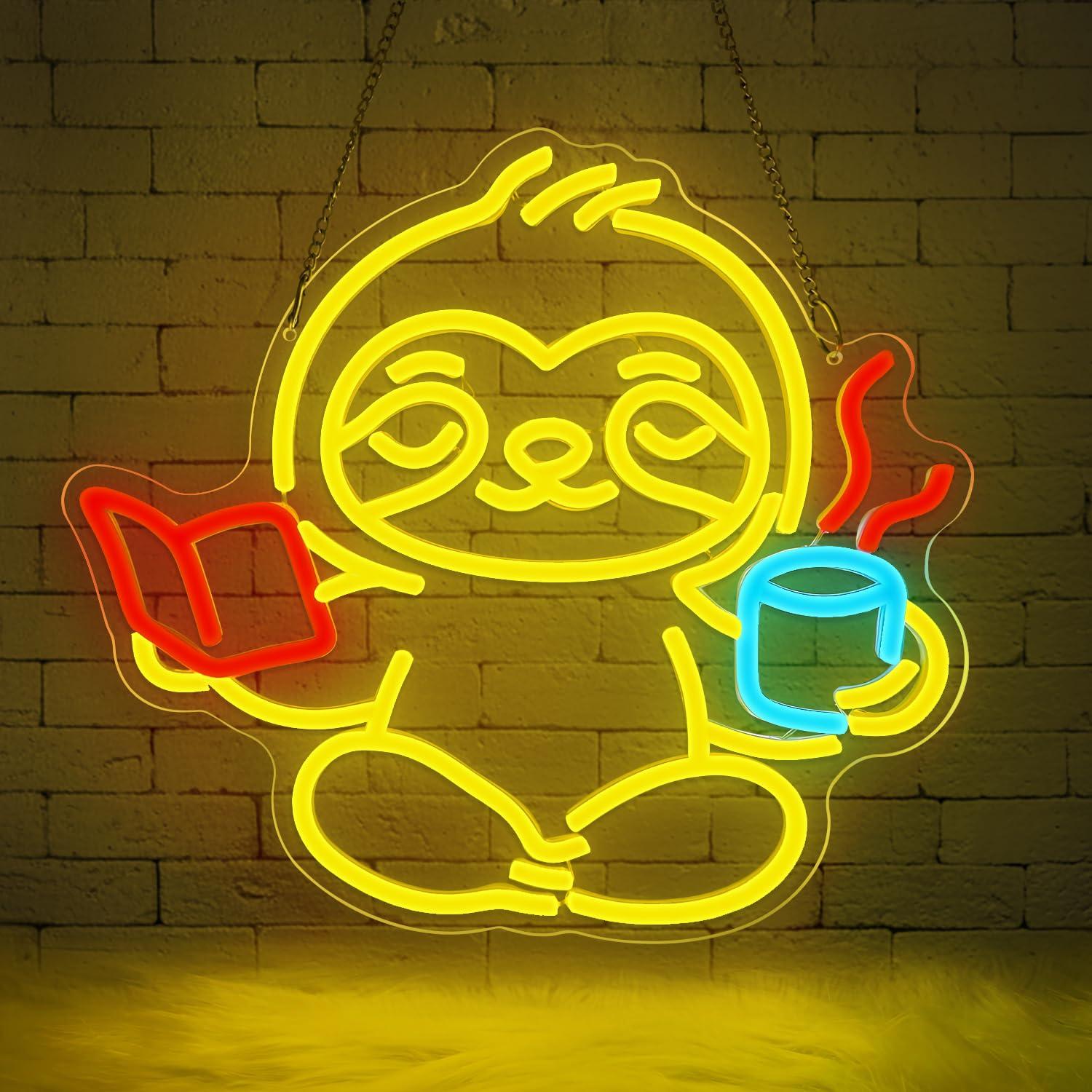 Sloth Neon Sign USB Dimmable L - đánh giá và giá Lighting Decor For Living Room