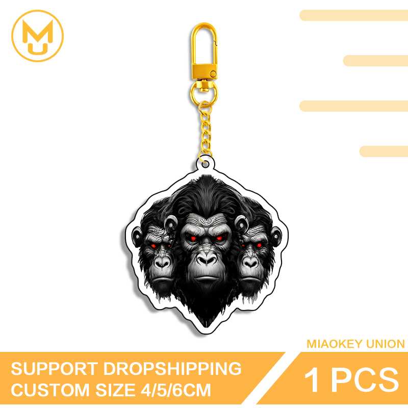 Three Chimpanzee Heads Keyring - đánh giá và giá Union Lighting & Decor Affiliate Program Collabs