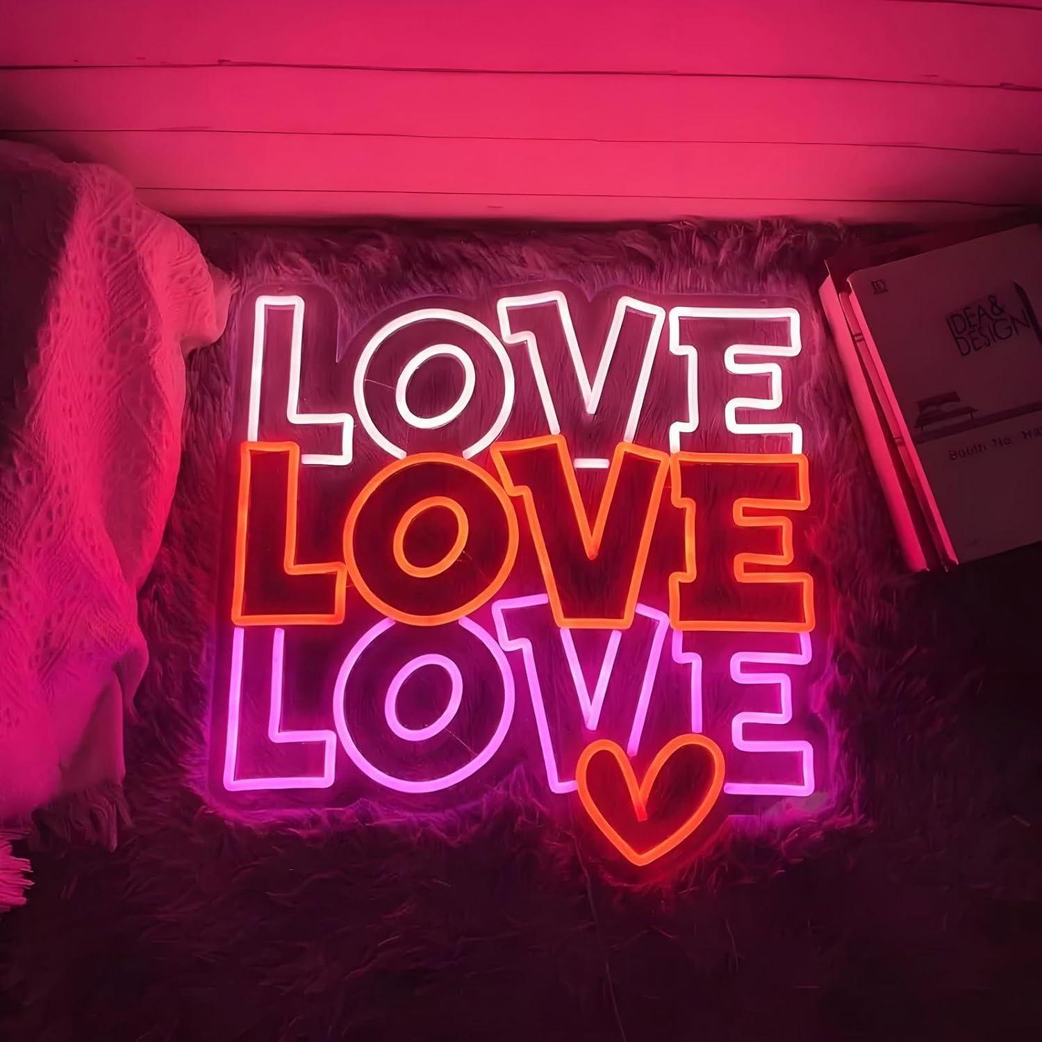 Love Neon Sign USB Dimmable LE - đánh giá và giá Lighting Decor For Wedding