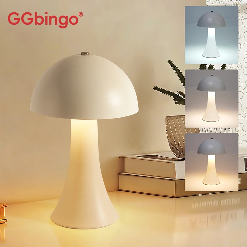 GGbingo Rechargeable New LED T - đánh giá và giá Mushroom Table Lamp