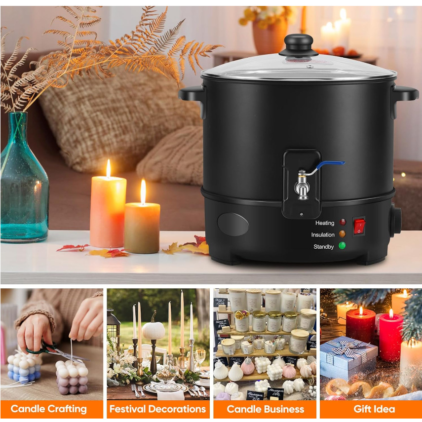 6L Small  Wax Melter Paraffin  - đánh giá và giá Wax Melter Electric