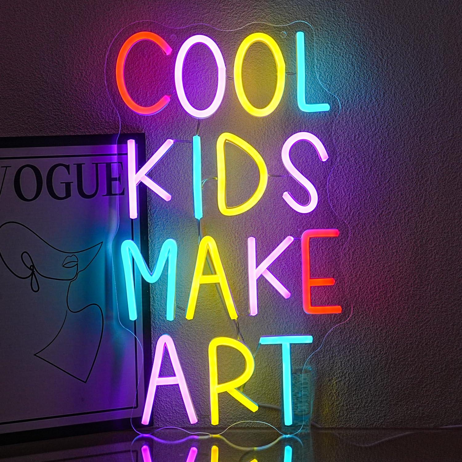 Cool Kids Make Art Neon Sign U - đánh giá và giá Led Lighting Wall Decor