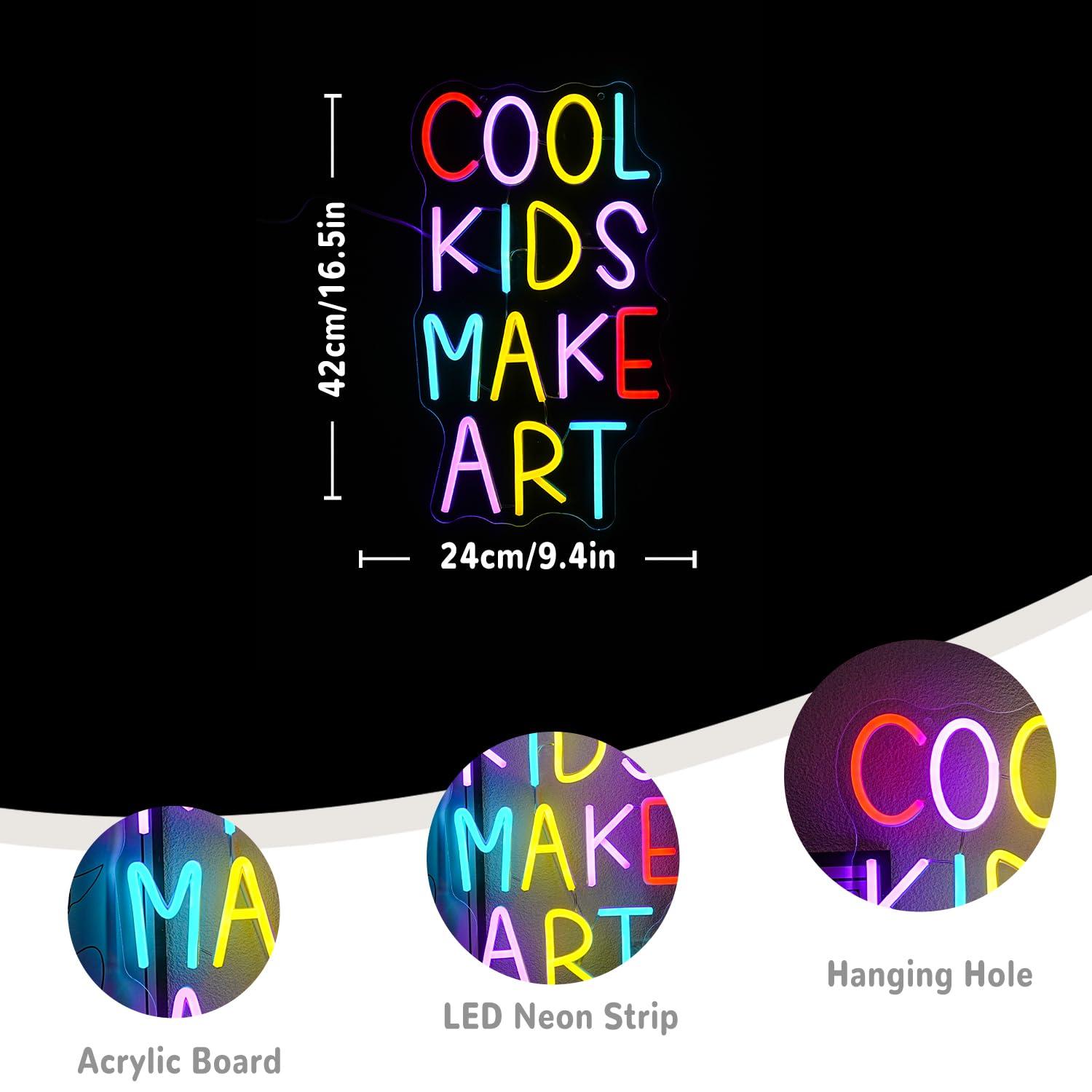 Cool Kids Make Art Neon Sign U - đánh giá và giá Led Lighting Wall Decor