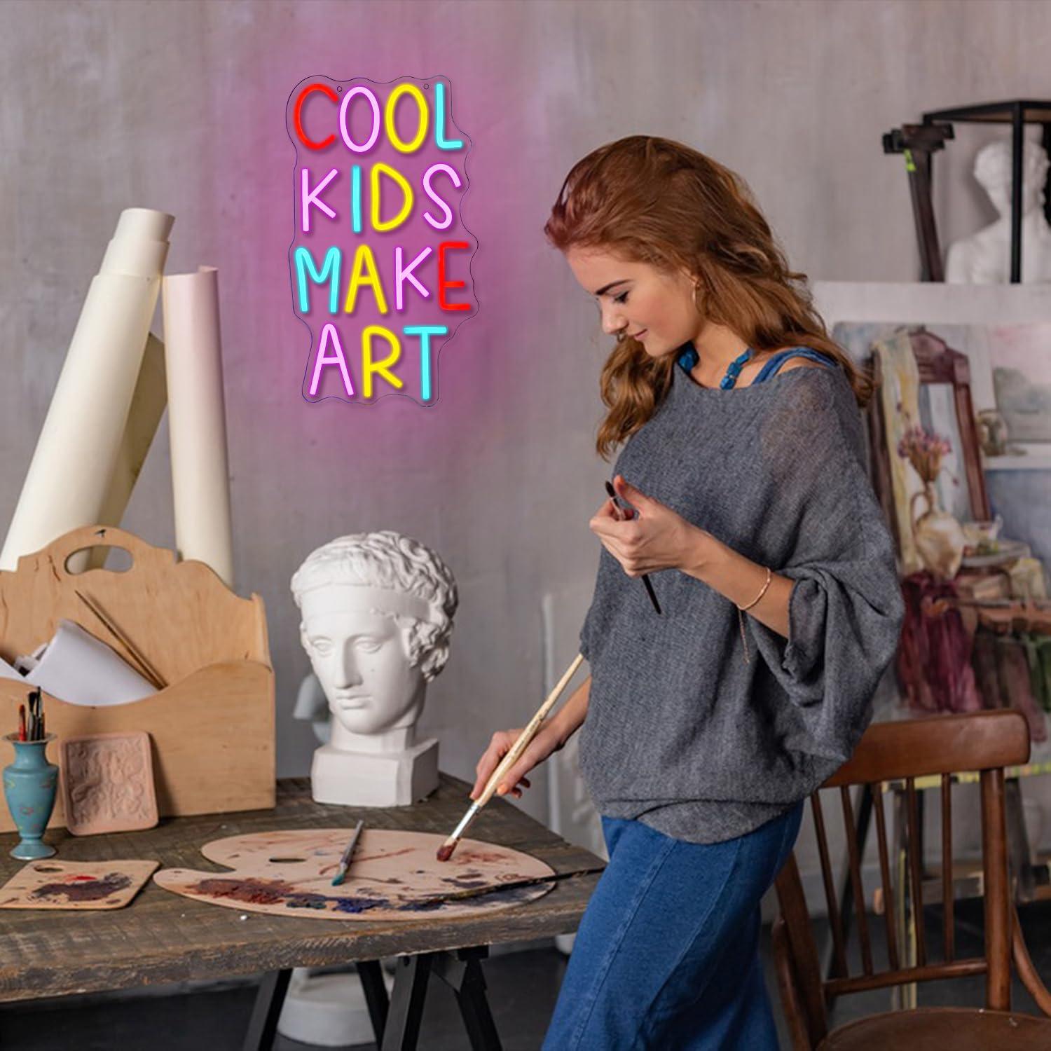 Cool Kids Make Art Neon Sign U - đánh giá và giá Led Lighting Wall Decor