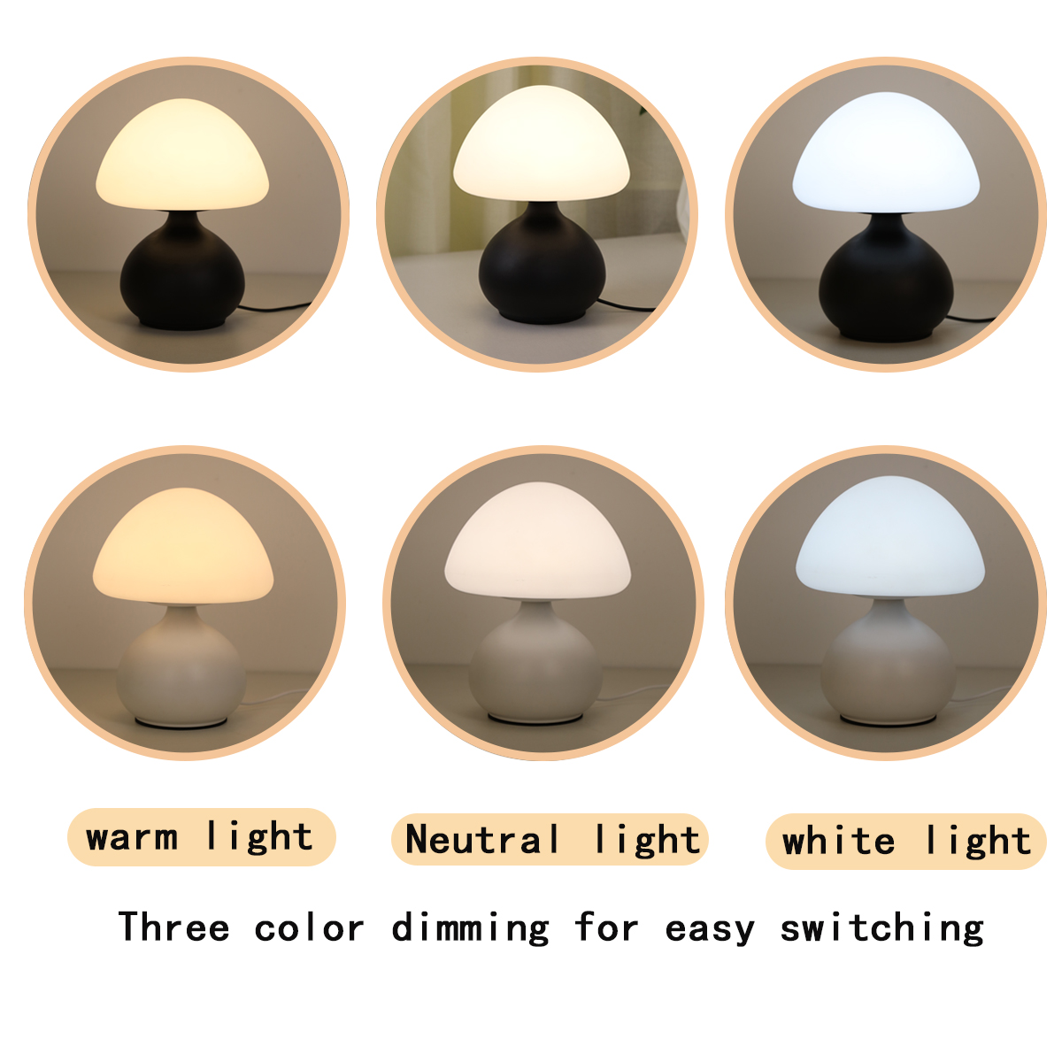 Mini Mushroom Bedside Lamp Tou - đánh giá và giá Mushroom Table Lamp