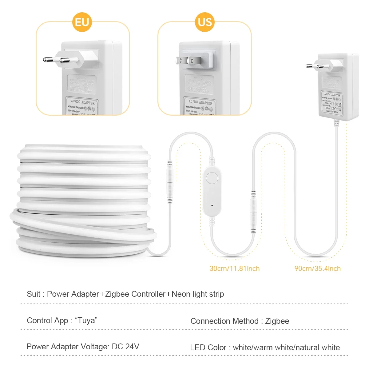 Zigbee 3.0 24V Neon LED Strip  - đánh giá và giá Kitchen Decor Lighting