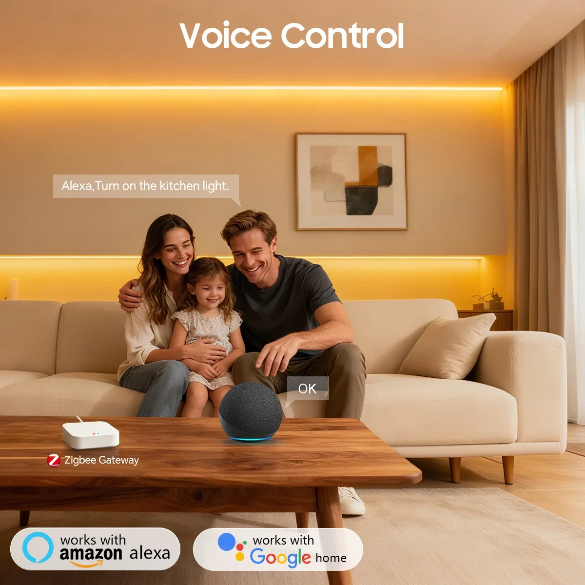 Zigbee 3.0 24V Neon LED Strip  - đánh giá và giá Kitchen Decor Lighting