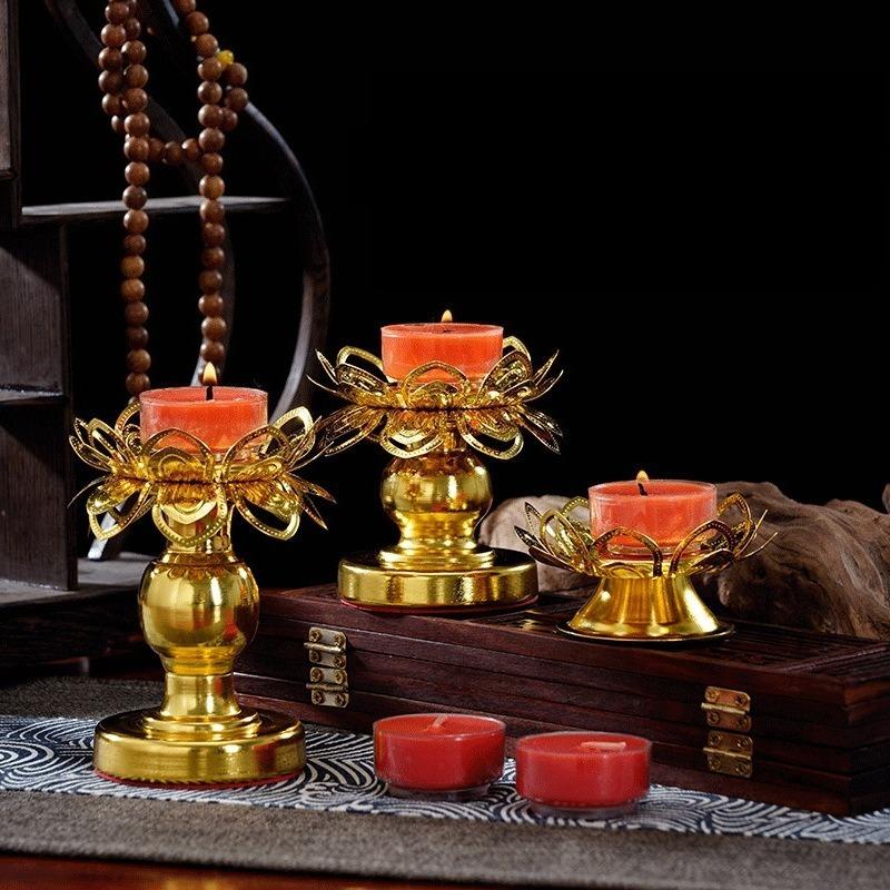 2Pcs Holder Lotus Gold Diwali  - đánh giá và giá Lighting Decoration For Diwali