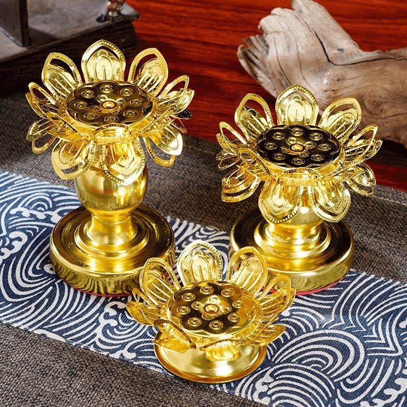 2Pcs Holder Lotus Gold Diwali  - đánh giá và giá Lighting Decoration For Diwali