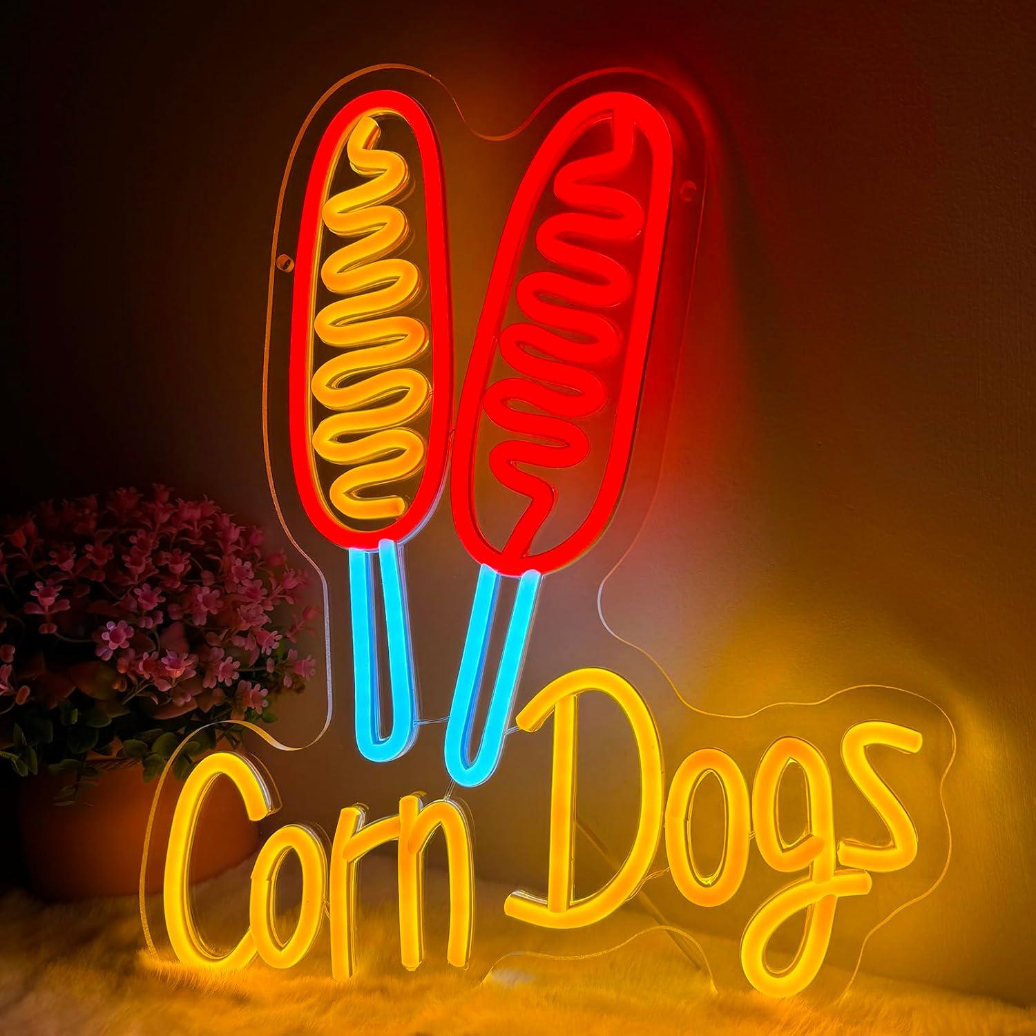 Corn Dog Neon Sign Snack USB D - đánh giá và giá Lighting Decor For Wedding