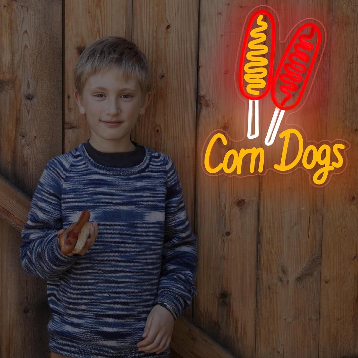 Corn Dog Neon Sign Snack USB D - đánh giá và giá Lighting Decor For Wedding